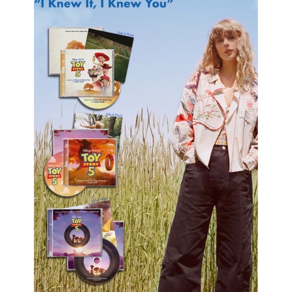 NWT/Sealed Taylor Swift Toy Story 5 CD Bundle Original Piano & Acoustic Versions